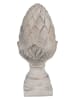 Clayre & Eef Decoratief object "Dennenappel" grijs - (H)39 x Ø 17 cm