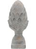 Clayre & Eef Dekofigur "Tannenzapf" in Grau - (H)33 x Ø 14 cm