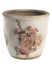 Clayre & Eef Blumentopf in Beige/ Rosa - (H)15 x Ø 16 cm