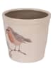 Clayre & Eef Blumentopf in Beige/ Orange - (H)14 x Ø 15 cm