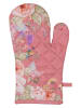 Clayre & Eef Ofenhandschuh in Pink/ Lila - (B)18 x (H)30 cm