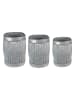Clayre & Eef 3er-Set: Pflanzenhalter in Silber