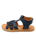 bisgaard Leder-Sandalen "Felicia" in Dunkelblau