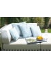 Magma Heimtex Outdoorkussenhoes ''Nassau'' lichtblauw/crème - (L)50 x (B)50 cm