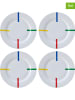 Benetton 4-delige set: dinerborden wit/meerkleurig - Ø 25 cm