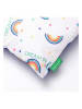 Benetton Kussen "Rainbow" wit/meerkleurig - (L)30 x (B)30 cm