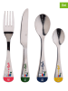 Benetton 4tlg. Kinderbesteck-Set in Silber