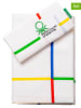 Benetton 3-delige beddengoedset wit/meerkleurig