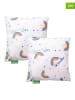 Benetton 2-delige set: kussens "Rainbow" wit/meerkleurig - (L)40 x (B)40 cm