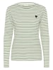 Kaffe Longsleeve in Creme/ Grün