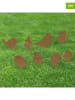 Garden Hero 8er-Set: Gartenstecker in Hellbraun - (H)10 cm 