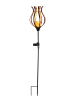 Garden Hero LED-Solar-Gartenstecker in Schwarz/ Orange - (H)90 x Ø 15 cm