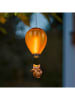 Garden Hero 2-delige set: decoratieve ledsolarlampen oranje - (H)49 x Ø 12 cm