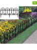 Garden Hero Ogrodzenia rabat (4 szt.) w kolorze czarnym - 60,5 x 32,5 cm