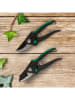 Garden Hero 2-delige set: tuinscharen zwart/groen - (L)20 cm