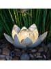 Garden Hero Solarna lampa dekoracyjna LED "Lotus" w kolorze kremowym - wys. 12 cm