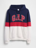 GAP Hoodie donkerblauw/rood/wit