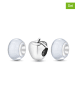 CHARM'S 3er-Set: Silber-Beads mit Muranoglas