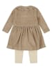 Dirkje 2tlg. Outfit in Hellbraun/ Creme