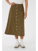 Cream Spódnica sztruksowa w kolorze khaki