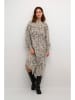 Kaffe Kleid in Hellgrau/ Creme