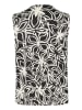 Kaffe Blusentop "Vera" in Schwarz/ Weiß