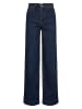 NÜMPH Spijkerbroek - wide leg - donkerblauw