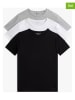 Tommy Hilfiger 3er-Set: Shirts in Grau/ Weiß/ Schwarz