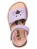 kmins Leder-Sandalen in Lila