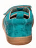 kmins Skórzane buty w kolorze turkusowym do chodzenia na boso