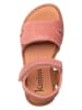 kmins Leren sandalen lichtroze