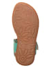 kmins Leder-Sandalen in Türkis