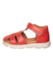 kmins Leren enkelsandalen rood