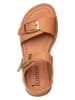 kmins Leren sandalen lichtbruin