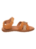 kmins Leder-Sandalen in Hellbraun