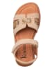 kmins Leder-Sandalen in Beige