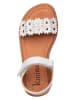 kmins Leder-Sandalen in Weiß