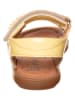 kmins Leder-Sandalen in Gelb