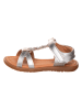 kmins Leder-Sandalen in Silber