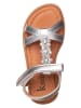 kmins Leder-Sandalen in Silber