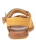 kmins Leder-Sandalen in Gelb