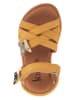 kmins Leder-Sandalen in Gelb