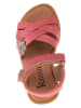 kmins Leder-Sandalen in Rosa