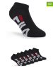 Fila 6er-Set Sneaker-Socken in Schwarz