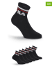 Fila 6er-Set Socken in Schwarz