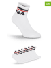 Fila 6er-Set Socken in Weiß