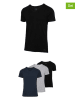 Fila 3er-Set Shirts in Schwarz/ Dunkelblau und Weiß