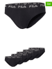 Fila 5er-Set Slips in Schwarz
