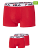 Fila Bokserki (2 pary) w kolorze czerwonym