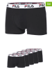 Fila Bokserki (5 par) w kolorze czarnym